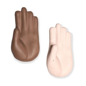 2 Ceramic High Five Hand Hooks